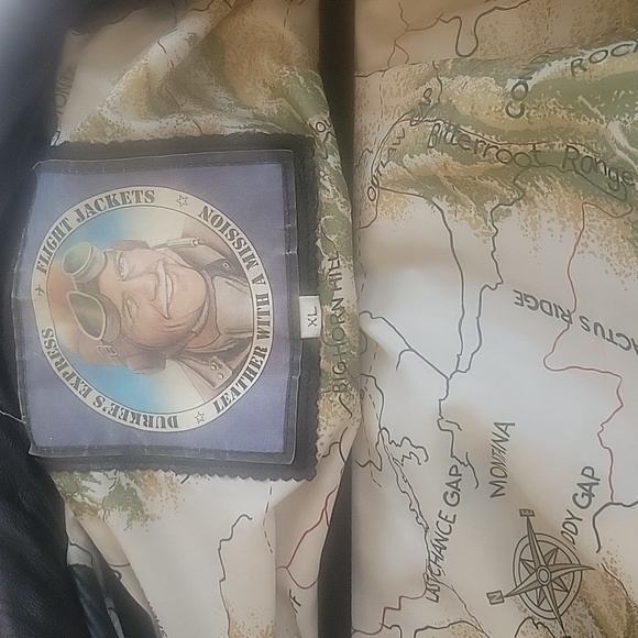 Vintage Durkee's Express Flight Leather Bomber Jacket - Picture 13 of 14